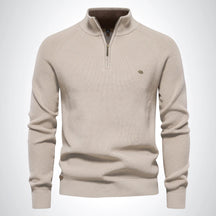 Half Zip Stand Collar Sweater For Men | Gerald