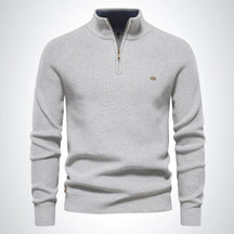 Half Zip Stand Collar Sweater For Men | Gerald