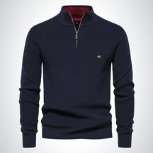 Half Zip Stand Collar Sweater For Men | Gerald
