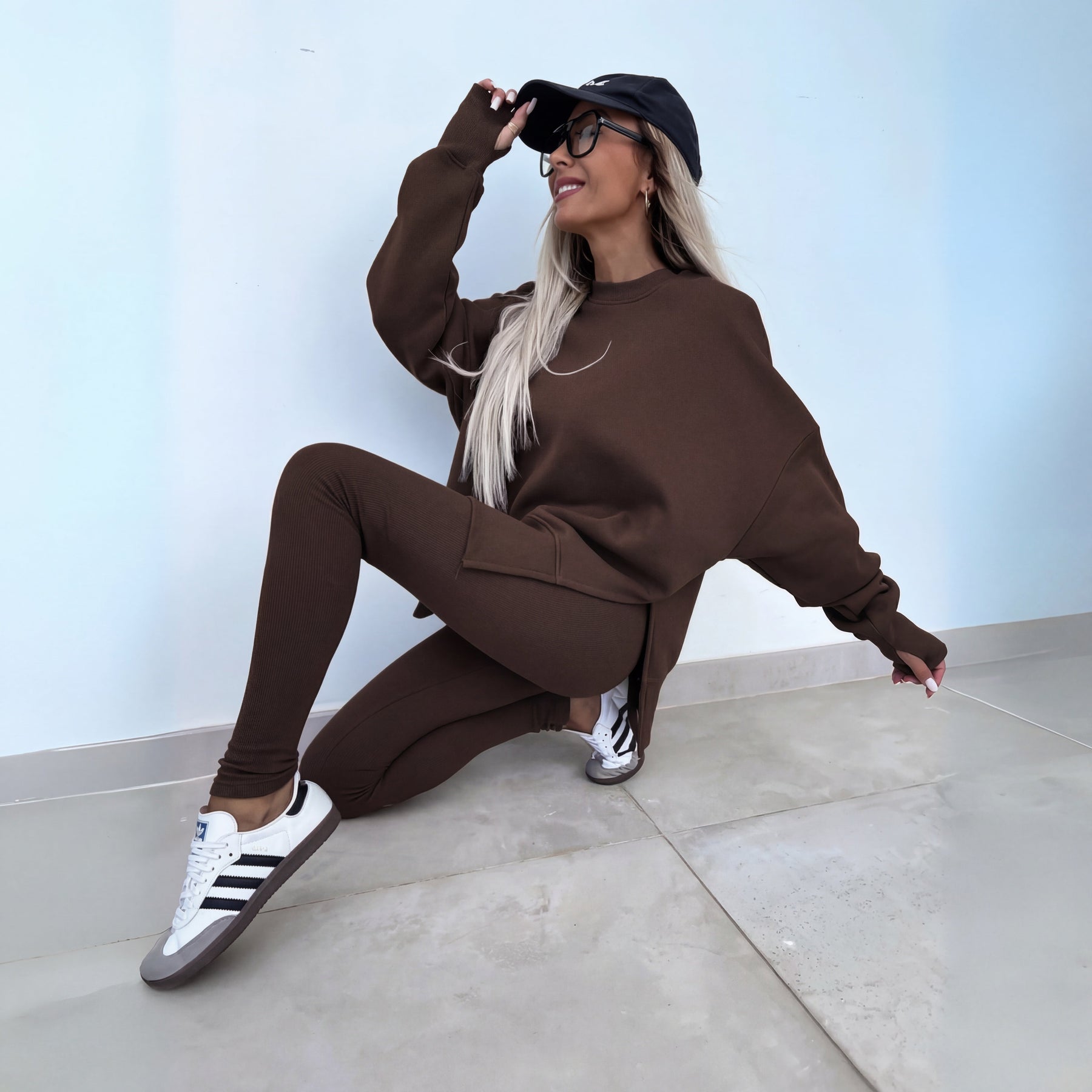 Long Sleeve Sweatshirt And Trousers Set For Women | Naomi