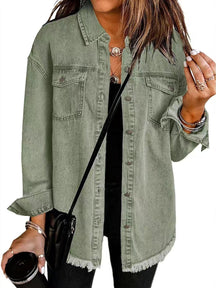 Relaxed Fit Denim Jacket For Women | Kalinda