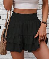 Casual Ruffle Tiered Boho Skorts For Women | Liravelle