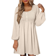 Casual Smocked Empire Waist A Line Dress For Women | Clarimelle