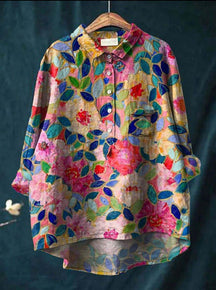 Vintage Floral Button Blouse For Women | Colette