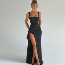 Elegant Open Back Maxi Dress For Women | Isabella