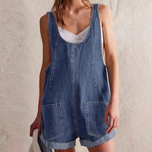 Casual Sleeveless Overall Romper For Women | Marivelle