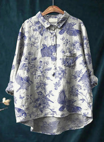 Vintage Floral Button Blouse For Women | Colette