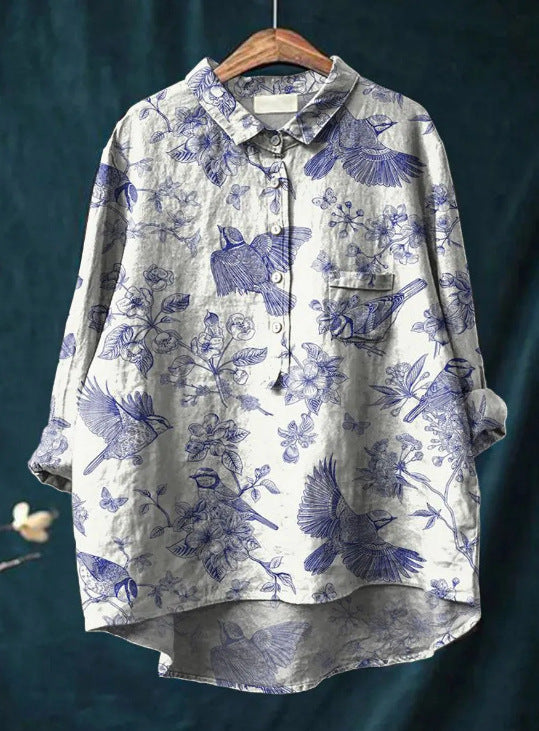 Vintage Floral Button Blouse For Women | Colette