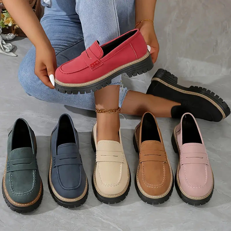 Classic Comfortable Slip On Loafers For Women | Arvella