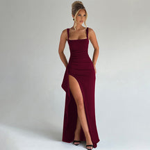 Elegant Open Back Maxi Dress For Women | Isabella