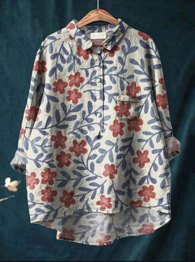 Vintage Floral Button Blouse For Women | Colette