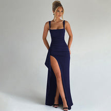 Elegant Open Back Maxi Dress For Women | Isabella