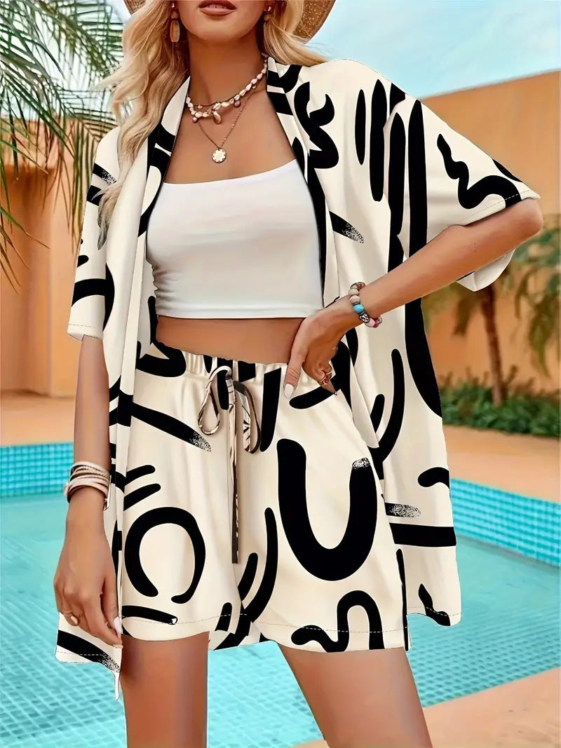 Floral Top And Shorts Set For Women | Roselisse