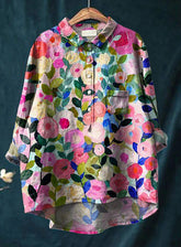 Vintage Floral Button Blouse For Women | Colette