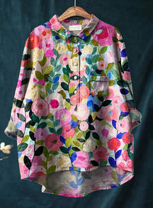 Vintage Floral Button Blouse For Women | Colette