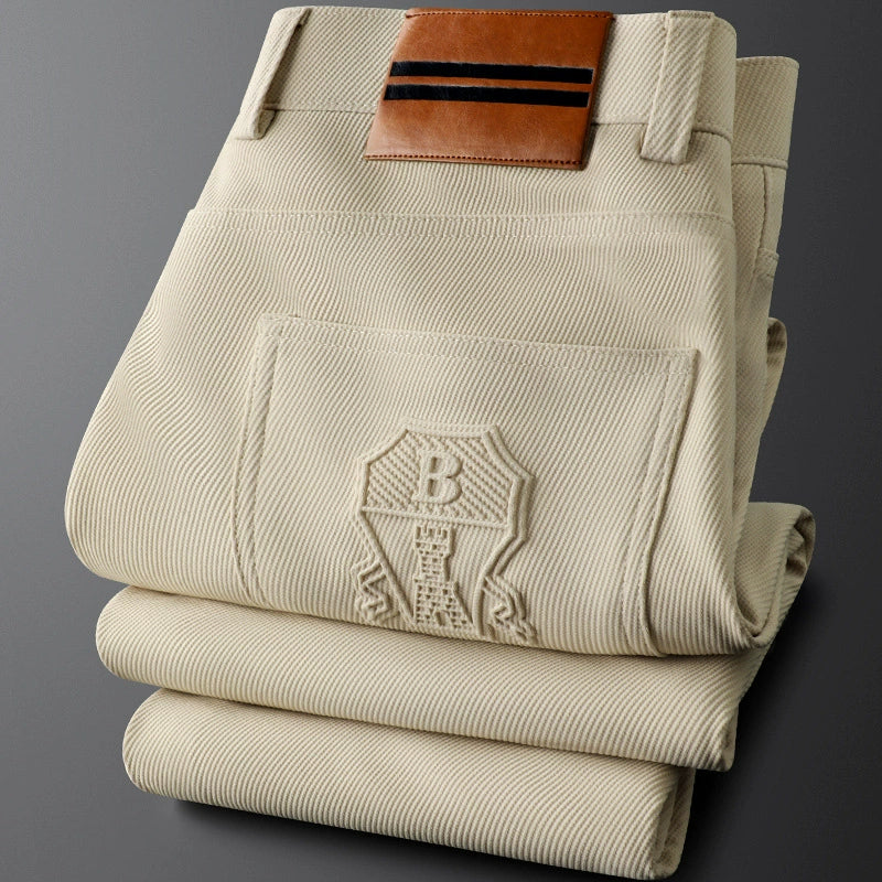 Tailored Straight Leg Trousers For Men | Valerio