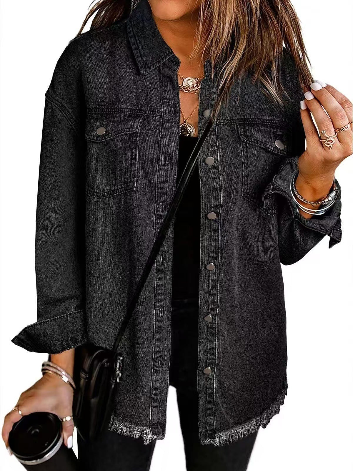 Relaxed Fit Denim Jacket For Women | Kalinda