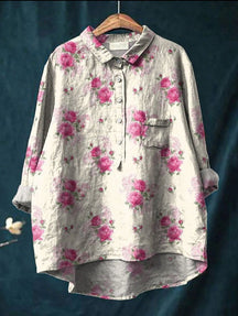 Vintage Floral Button Blouse For Women | Colette