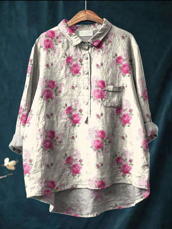 Vintage Floral Button Blouse For Women | Colette