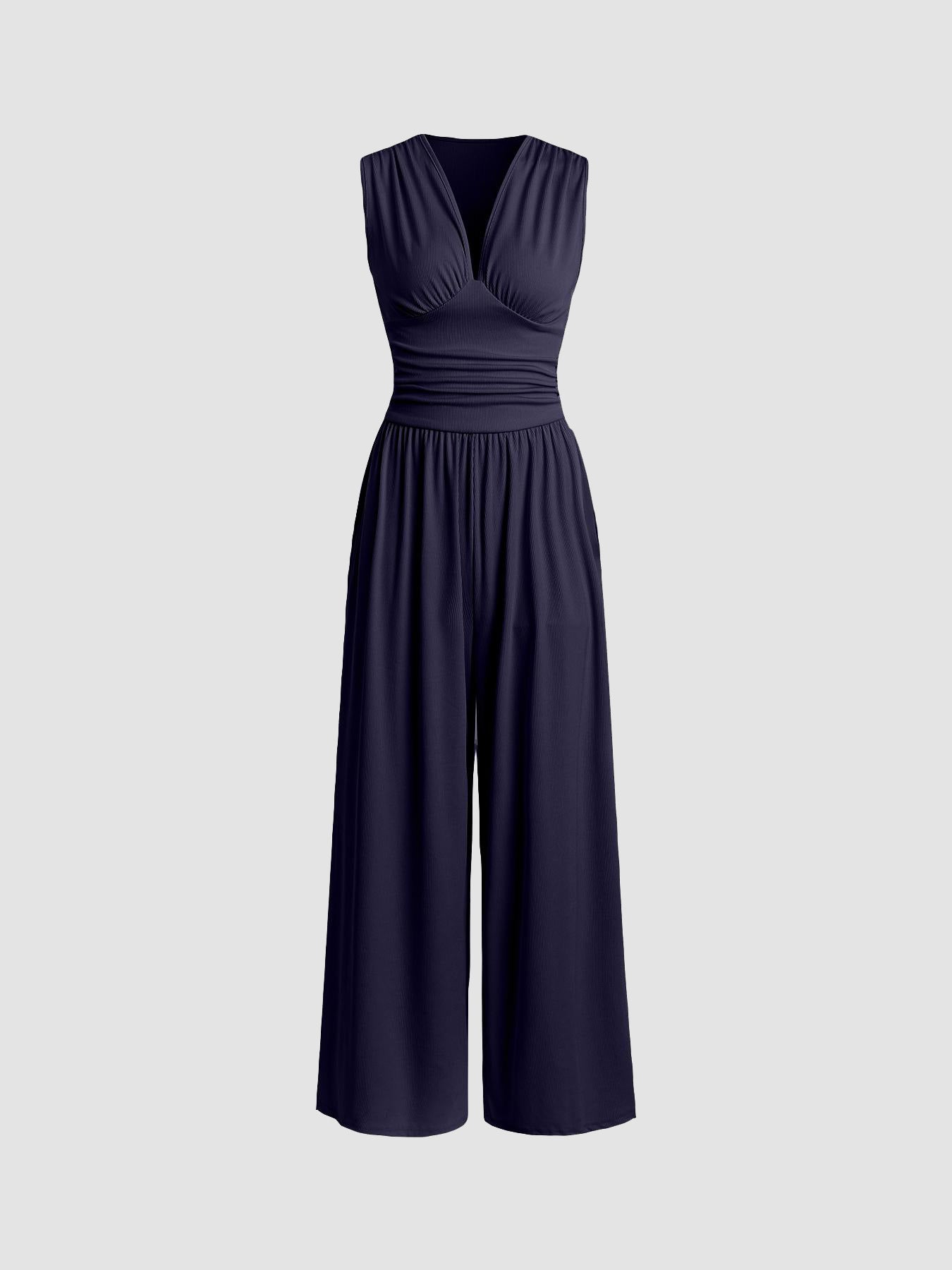 Sleeveless Wide Leg Jumpsuit For Women | Elowen