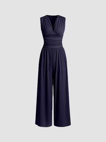 Sleeveless Wide Leg Jumpsuit For Women | Elowen