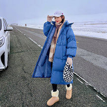 Comfortable Hooded Long Puffer Jacket For Women | Eloisa