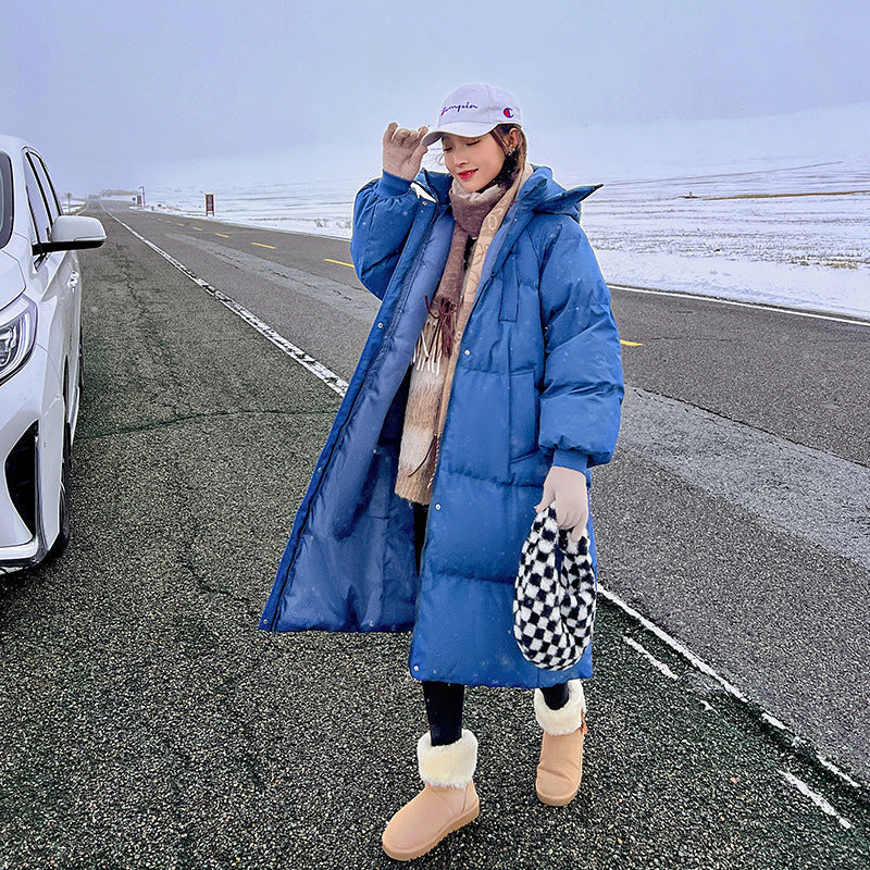 Comfortable Hooded Long Puffer Jacket For Women | Eloisa