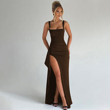 Elegant Open Back Maxi Dress For Women | Isabella