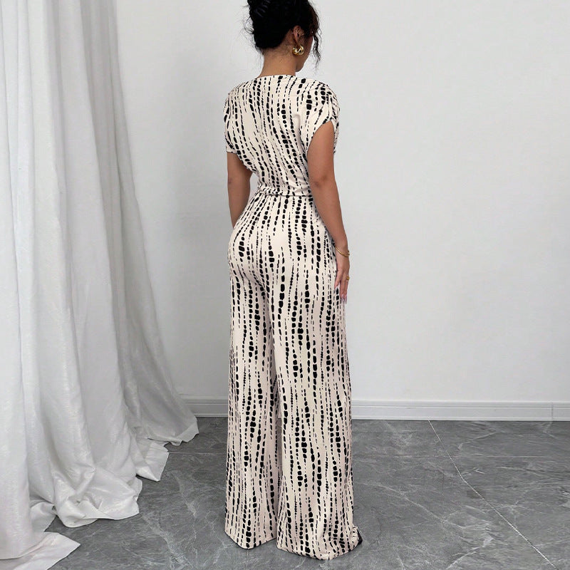 Classy Wide Leg Oblique Strap Jumpsuit For Women | Zelmira