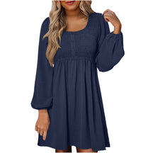Casual Smocked Empire Waist A Line Dress For Women | Clarimelle