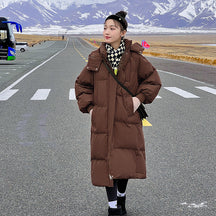 Comfortable Hooded Long Puffer Jacket For Women | Eloisa
