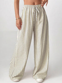 Striped Relaxed Fit Trousers For Women | Avelisse