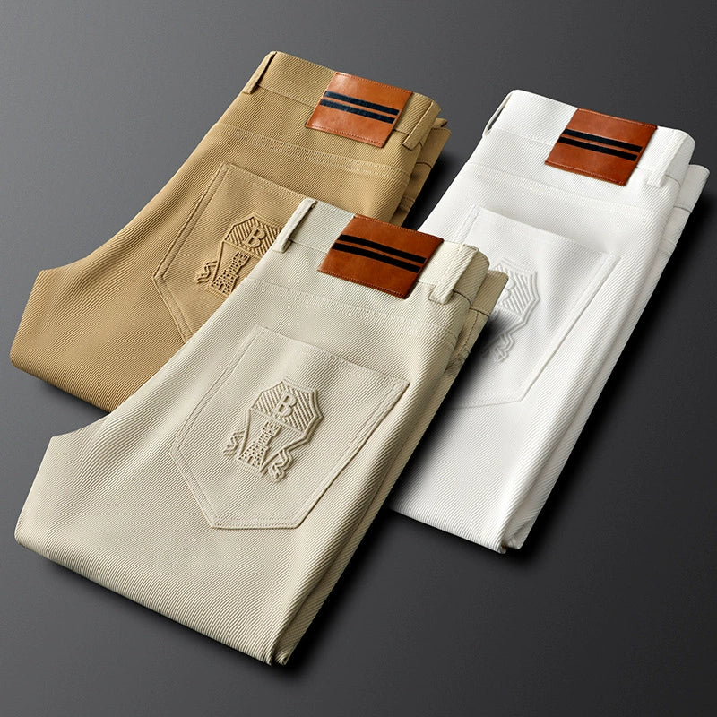 Tailored Straight Leg Trousers For Men | Valerio