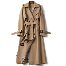 Belted Double Breasted Trench Coat for Women | Elara