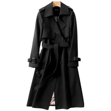 Belted Double Breasted Trench Coat for Women | Elara