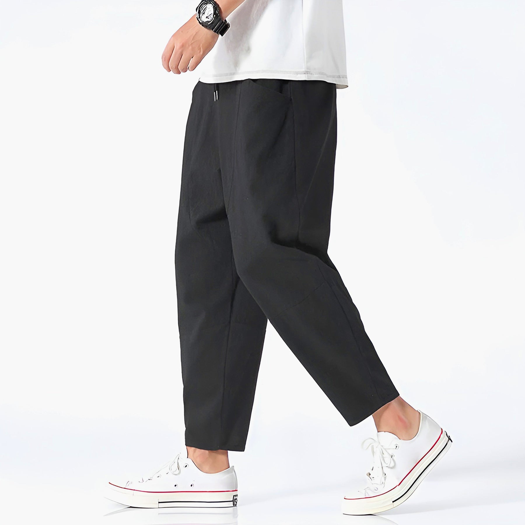 Cropped Drawstring Trousers for Men | Ardent