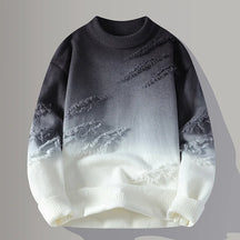 Gradient Crew Neck Pullover for Men | Darius