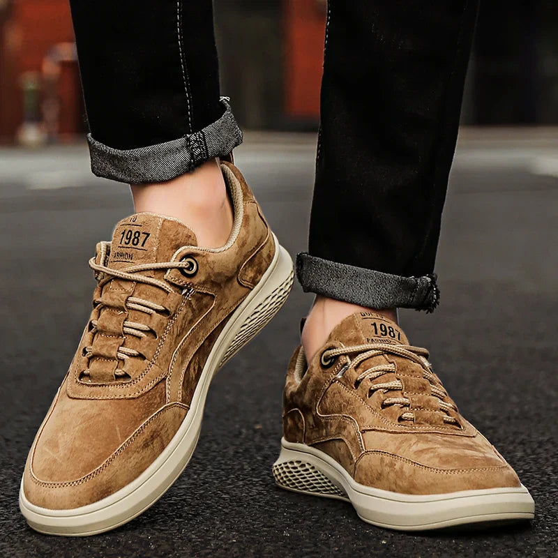 Textured Lace Up Sneakers For Men | Ardent