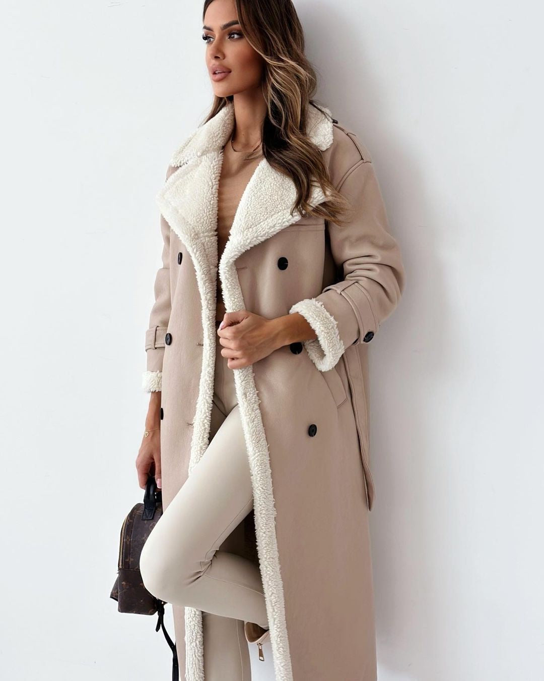 Double Breasted Long Coat For Women | Vivienne