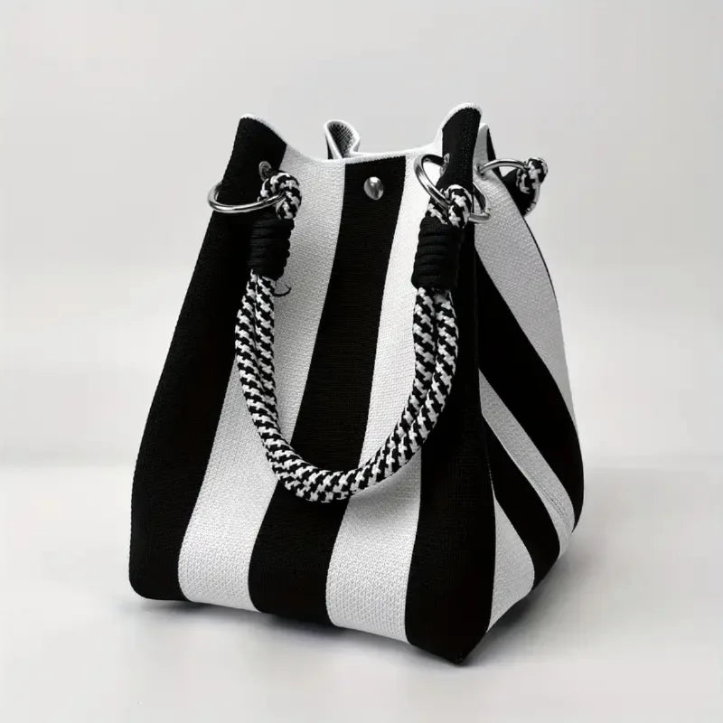 Striped Canvas Tote Bag for Women | Paloma