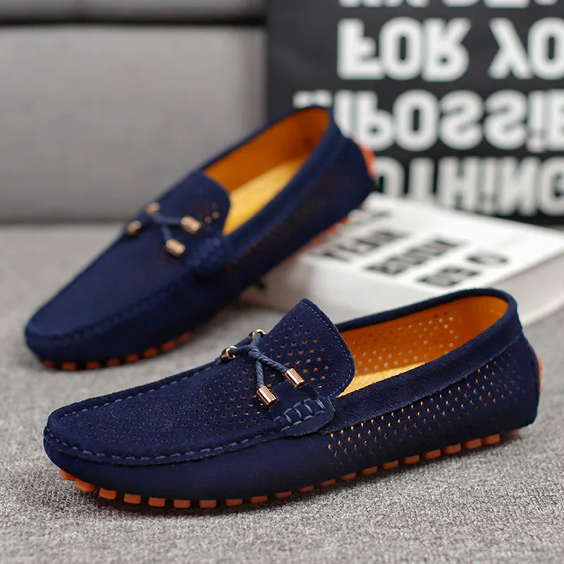 Perforated Slip-On Loafers For Men | Alessio