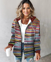 Plaid Hooded Coat for Women | Brielle