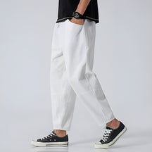 Cropped Drawstring Trousers for Men | Ardent