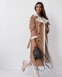 Double Breasted Long Coat For Women | Vivienne