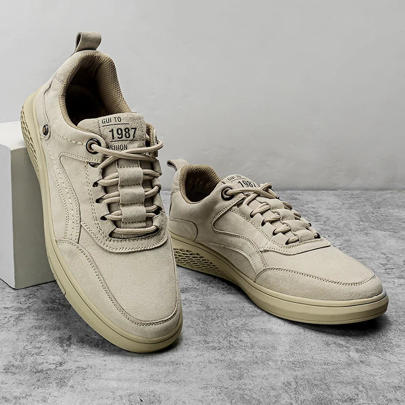 Textured Lace Up Sneakers For Men | Ardent