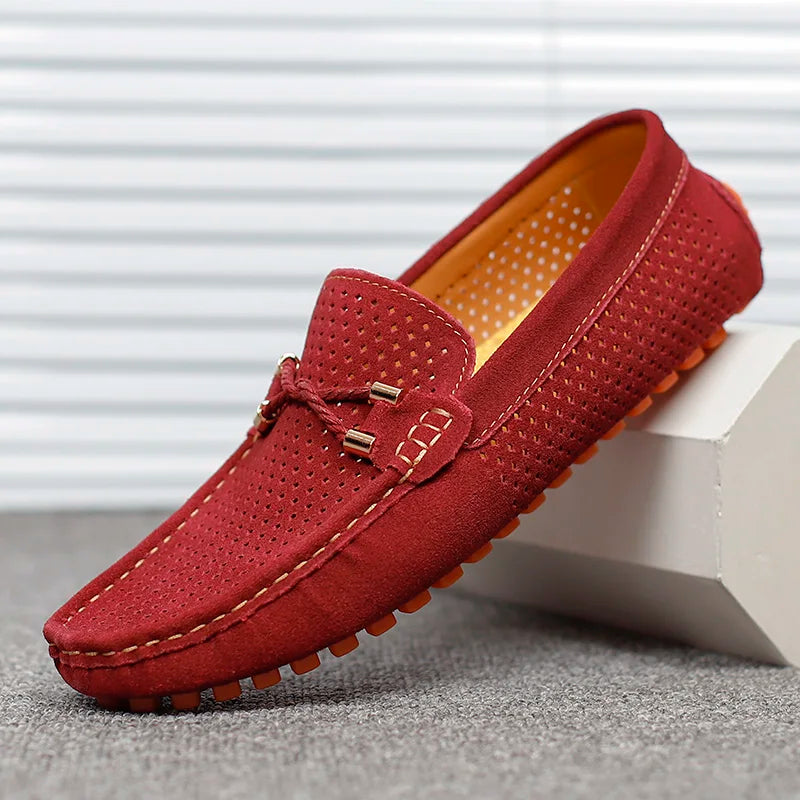 Perforated Slip-On Loafers For Men | Alessio