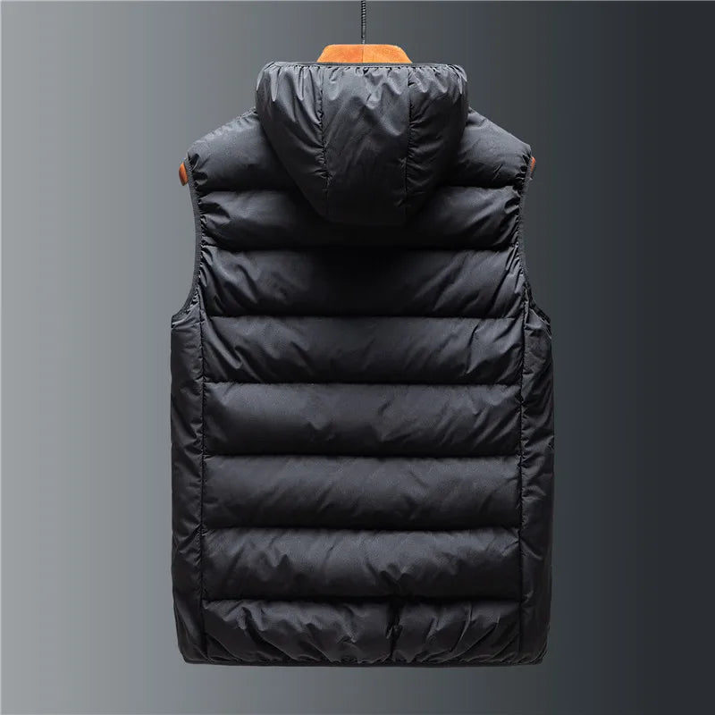 Hooded Quilted Gilet for Men | Rowan