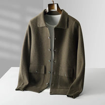 Collared Button Front Cardigan for Men | Lorenzo