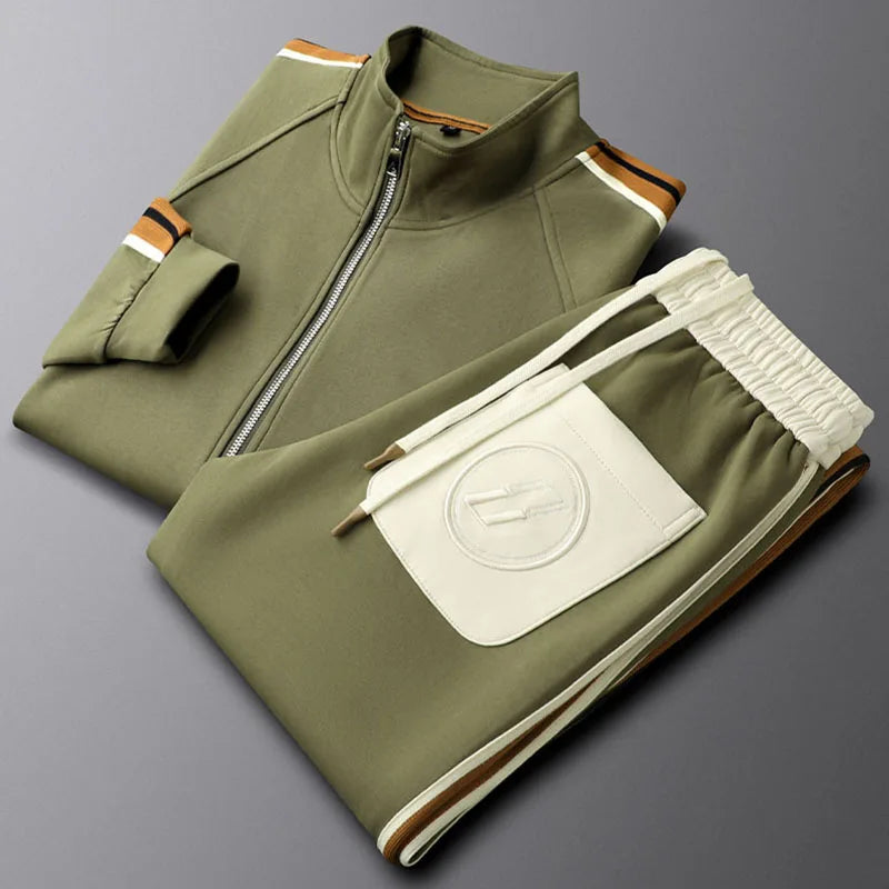 Tailored Zip Up Tracksuit Set For Men | Arlen
