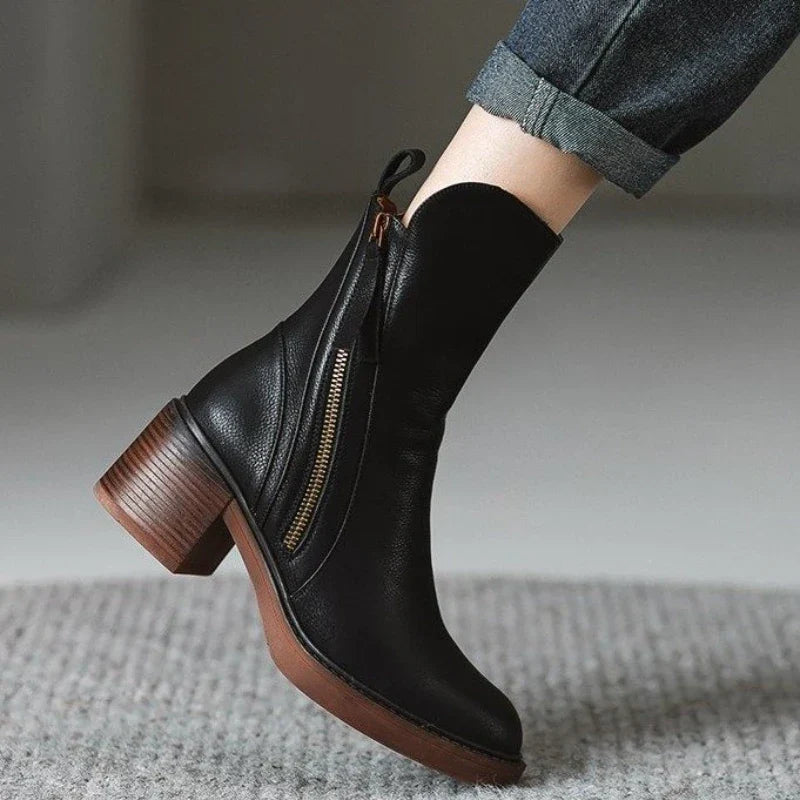 Block Heel Ankle Boots for Women | Mirella